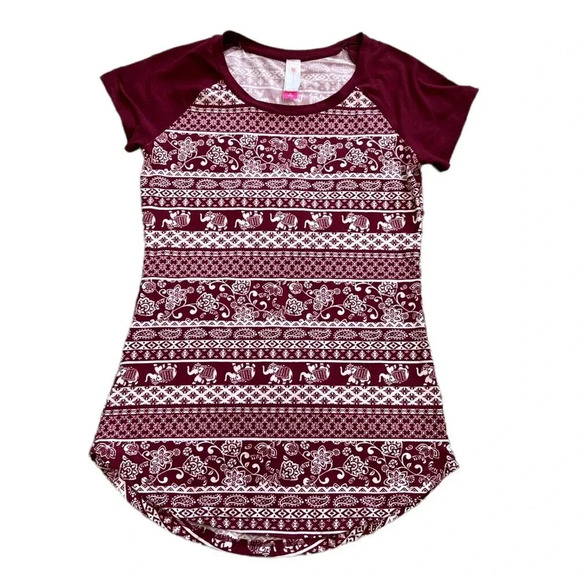 No Boundaries Burgundy Tshirt M - Picture 1 of 3